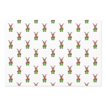 Festive Green And Red Kasky Christmas Reindeer