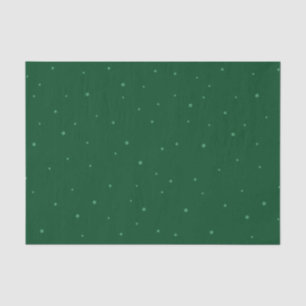 Festive Green and Starry Christmas Holiday Tissue Paper