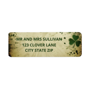 Festive Green Holiday Design Label
