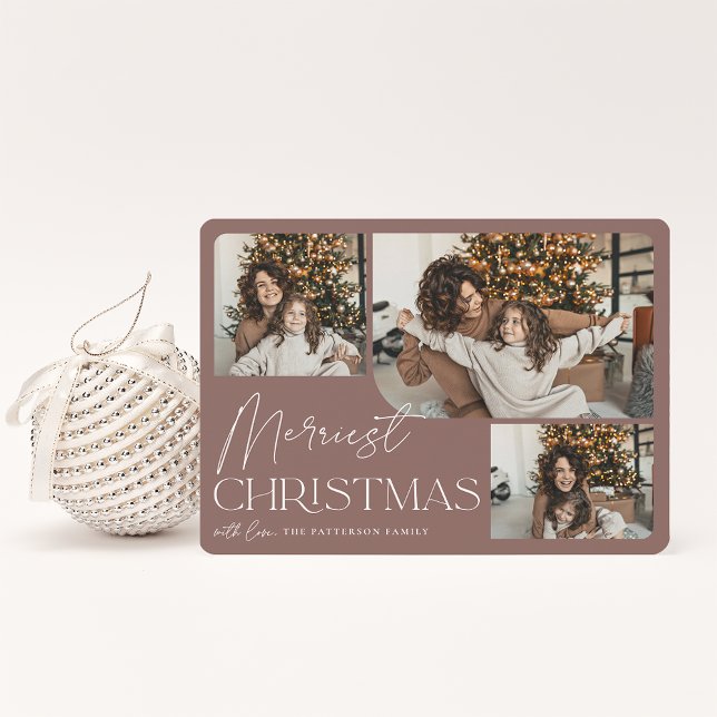 Festive Greeting | Merriest Christmas Photo Holiday Card (Creator Uploaded)