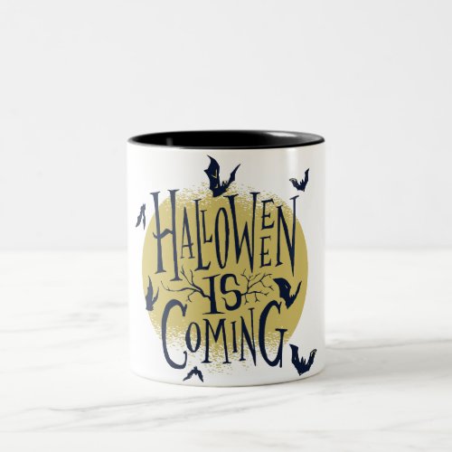 Festive Halloween Collection _ Halloween is Coming Two_Tone Coffee Mug