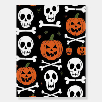 Festive Halloween Pumpkin Pattern Foam Board