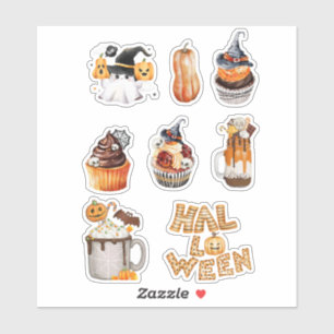 Festive Halloween Treats Sticker Sheet