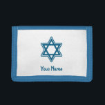 Festive Hanukkah Star Photo Wallet<br><div class="desc">This Hanukkah special Star of David single artwork design with customizable text to specify your name giving your wallets a holy festive look and a sense of ownership</div>