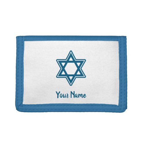 Festive Hanukkah Star Photo Wallet