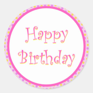 Festive Happy Birthday Sticker