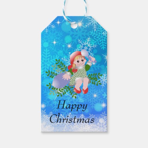 Festive  Happy Christmas   Gift Tags