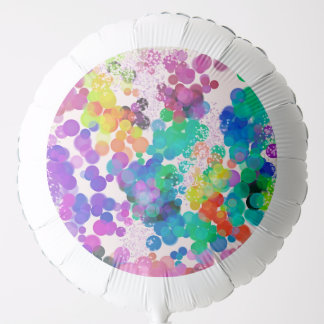 Festive Happy Colourful Abstract Bokeh Birthday Balloon