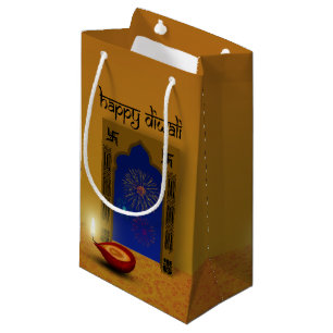 Festive Happy Diwali Fireworks - Small Gift Bag