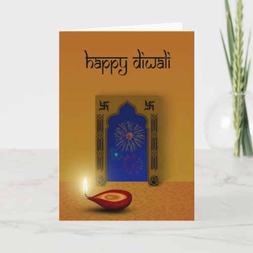 Festive Happy Diwali _ Greeting Card