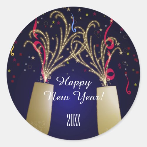 Festive Happy New Years Sticker