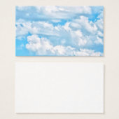 Festive Happy Sunny Clouds Background (Front & Back)