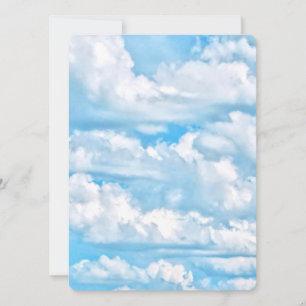 Festive Happy Sunny Clouds Background
