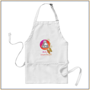 Festive Hat and Mittens Winter Holiday Season Adult Apron