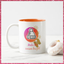 Festive Hat and Mittens Winter Season Holiday