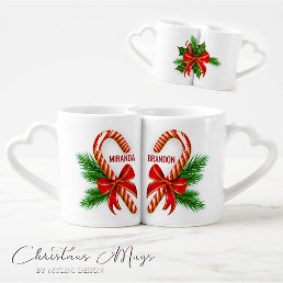 Festive His and Hers Couples Christmas Coffee Mug Set