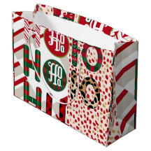 Festive "HO HO HO" Christmas Wrapping Paper with