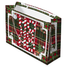 Festive "HO HO HO" Christmas Wrapping Paper with