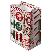 Festive "HO HO HO" Christmas Wrapping Paper with