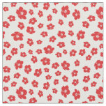 Festive Holiay Christmas Red Hibiscus Flowers Flor Fabric
