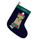 Festive Holiday Alpaca Personalized