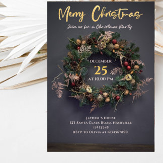 Festive Holiday Celebration Invitation
