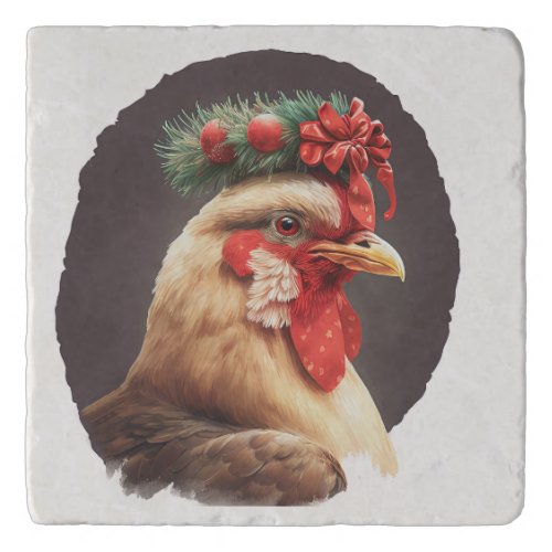 Festive Holiday  Christmas Chicken Trivet