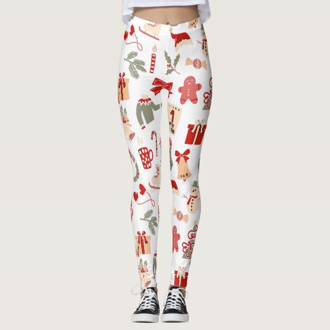 Festive Holiday Christmas Pants for Women (Front)