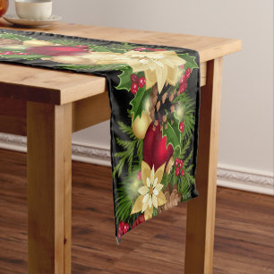 Festive Holiday Garland Table Runner