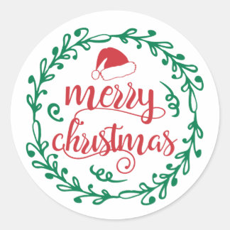 Festive Holiday Gifts, Apparel & Decor Classic Round Sticker