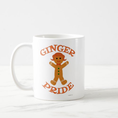 Festive Holiday Ginger Pride Hair Color Design Coffee Mug