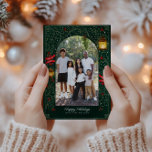 Festive Holiday Green &amp; Gold Elegant Family