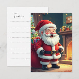 Festive Holiday Home Accent - Christmas Decorative RSVP Card