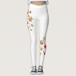 Festive Holiday Leggings<br><div class="desc">Festive Holiday Leggings with red and gold balls and stars. Perfect to pair with an ugly christmas sweater.
Perfect for Christmas or New Years Eve</div>