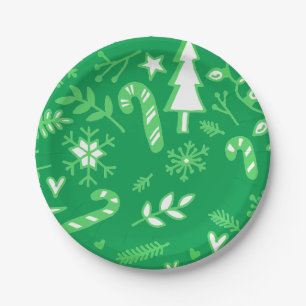 Festive Holiday Paper Plates