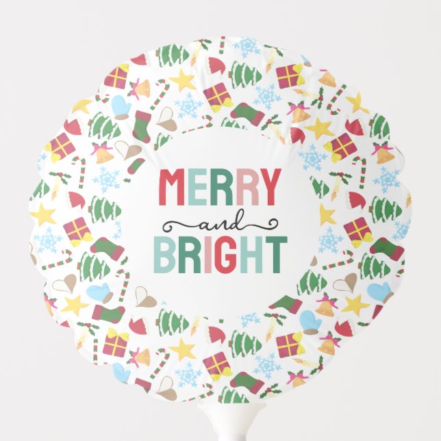 Festive Holiday Party Decoration - Christmas Balloon (Front)