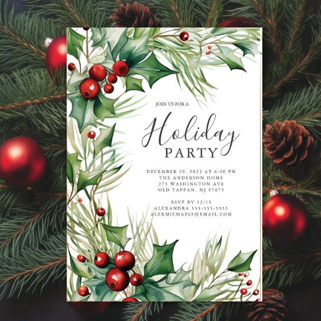 Festive Holiday Party Invitation (Creator Uploaded)