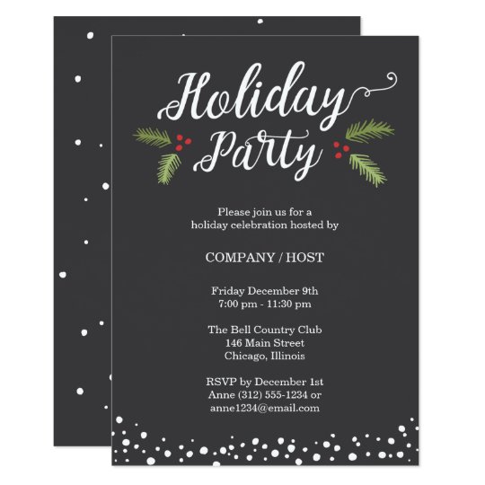 Festive Holiday Party Invitation | Zazzle.com