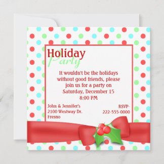Festive Holiday Party Invitation