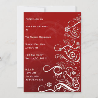 festive Holiday Party Invitations