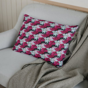 Festive Holiday Poinsettia Plants Floral Pillow Case