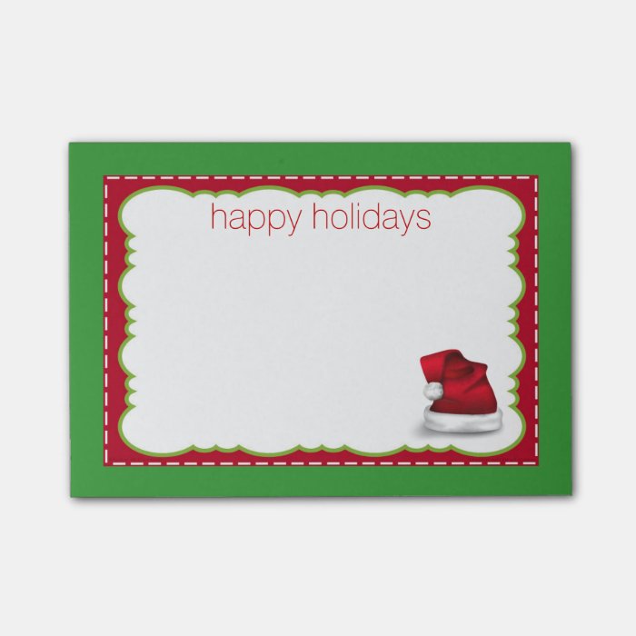 Festive Holiday Post-it® Notes | Zazzle