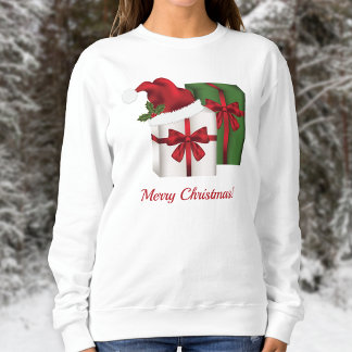 Festive Holiday Presents Christmas Gift Boxes Sweatshirt
