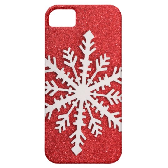 Festive Holiday Snow iPhone SE/5/5s Case