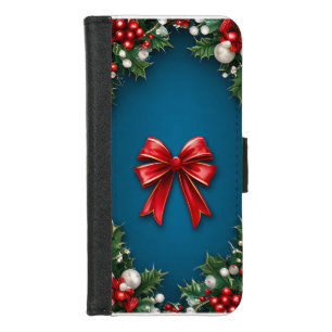 Festive, holiday-themed design iPhone 8/7 wallet case