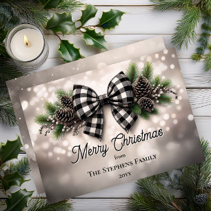 Festive Holiday Wreath Merry Christmas Non-Photo Card