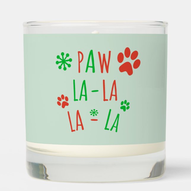 Festive Holidays Paw Aroma Home Christmas  Scented Candle (Front)