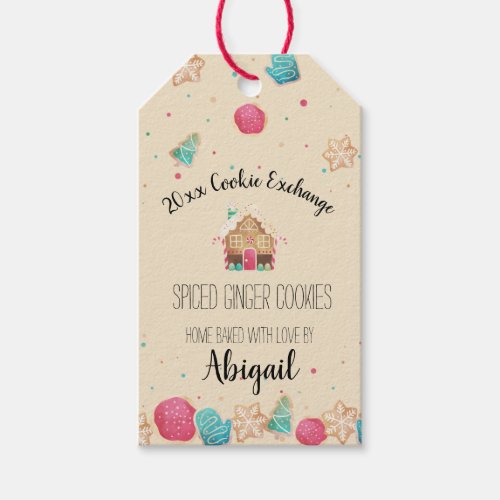 Festive Home_Baked Christmas Cookies Gingerbread Gift Tags