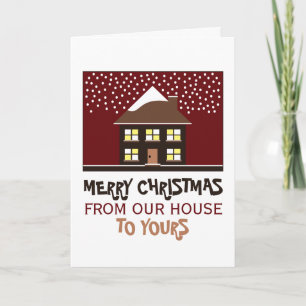 Festive House, Christmas Greeting Card