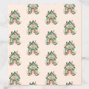 Festive Houses Envelope Liner